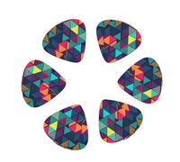 Triangle Pattern Guitar Pick 12 picks Fashion Personalized Bass Pick Durable Electric Guitar Plectrums Instrument Accessories for Ukulele Electric Guitar Bass