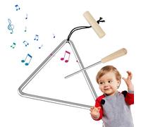 Triangle Percussion Instrument - Steel Music Triangle, Steel Triangle Percussion Bell for Classroom Music and Morning Education