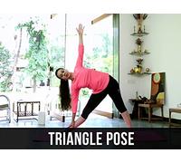 Triangle Pose or Trikonasana Simple Yoga Lessons With AJ