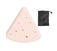 Triangle Powder Puff Case Silicone Beauty Makeup Sponge Holder Travel Case Pink