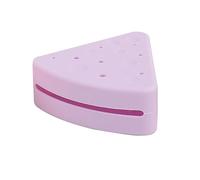 Triangle Powder Puff Holder - Cheese Design Silicone Makeup Puff Container,Dust-Proof Cosmetic Storage, Reusable Carrying Case for Travel