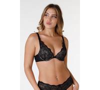 Wonderbra Women Cleavage Triangle Bra Triangle Bra, Black, 38DD