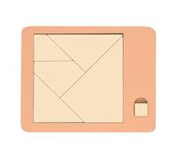 Triangle Puzzle, Solving The Wooden Block Puzzle Challenge, Wooden Irregular Shape Jigsaw, Disappearing Triangle Design, Vanished Square, Triangulator Wood Brain Teaser Jigsaw Game (C)