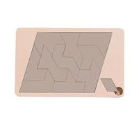 Triangle Puzzle, Solving The Wooden Block Puzzle Challenge, Wooden Irregular Shape Jigsaw, Disappearing Triangle Design, Vanished Square, Triangulator Wood Brain Teaser Jigsaw Game (D)