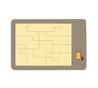 Triangle Puzzle Solving The Wooden Puzzle Wooden Irregular Shape Square Disappearing Triangle Design Triangulator Brain Teaser Game (A, One Size)