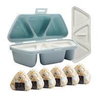 Triangle Rice Ball Maker - 6pcs Triangle Onigiri Mold, Multifunctional for Making and Storing Sushi, Foldable