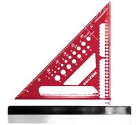 Triangle Ruler Made of Aluminum Alloy for Woodworking and Metal Fabrication Featuring 45 and 90 Degree Angles for Accurate Alignment (B)
