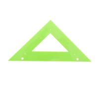 Triangle Ruler Multi Functional Plastic Drawing Tool Season Decor | Tactile Surface, Ergonomic Grip and Raised Markings, for Braille Learning and Vocational Training