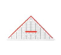 Triangle Ruler, Transparent Geometry Tool, 1 Piece, Large Set Square, Demo Geodreieck, Measuring Tool, For Architects Office Designers Students Art