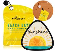 Triangle Sand Remover for Beach Cleaner Eraser for Women Beach Towel Blanket Clip 2 4 6 Quick Dry Oversized xl Extra Large Thick Think Cloud Turkish Microfiber Bulk Packs Mat Sand Free Sandproof