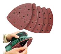 Triangle Sanding Pads 40 PCS, Sander Pads Sheets Durable Dust-Free 11Holes Mouse Sander Sandpaper Hook and Loop 40/60/80/120/180 Grits (40)
