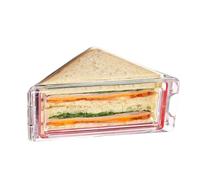 Triangle Sandwich Container | Triangular Sandwich Box Clear | Portable Breakfast Sandwich Container Reusable Sandwich Bags Easy to Clean for Snacks Fruits Veggies and More