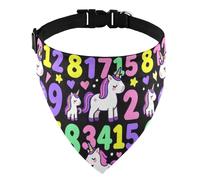 Triangle Scarf Polyester Adjustable Buckle Small Medium Large Pets Birthday Party Supplies Fairy Horse Math Numbers