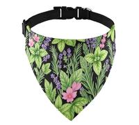 Triangle Scarf Soft D-Ringing 13-21 Inch Neck Daily Wear Herbal Botanical