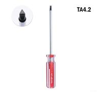 Triangle Screwdriver for Electronics Repair for - TA1.8 to TA4.2 mm Driver Tool with Chrome Vanadium Steel Tip, Red and Silver Handle, 6-Piece Set(TA4.2)