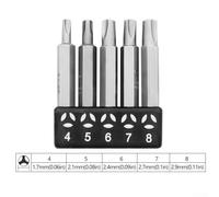 Triangle Screwdriver Y 50mm with Special-Shaped Bit for Three Hand Drills Appliance Plus Toy Repair U Electric a Heads Points Quarter Hex Shank (Pack of (Triangle Plum)