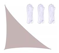 Triangle Shade Sail, Waterproof Canopy Fabric, Curved Sun Shade, Tear-Resistant Patio Cover, Perfect for Garden, Terrace, Outdoor Spaces (6 4x4x5.7m)