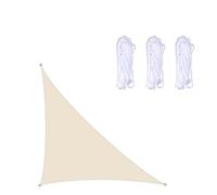 Triangle Shade Sail - Waterproof & UV Resistant Fabric for Outdoor Patio Garden Backyard - Sun Protection Canopy for Decks & Patios