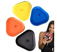 Triangle Shape Card Holder - 4 Piece Poker Game Board | Smooth Compact Size For Teen Adults, Triangle-Shaped Handsfree Playing Multiple Methods Family Friends Night Out
