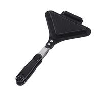 Triangle Shape Sandwich Pan Double Sided Nonstick Sandwich Panini Maker for Cake Bread Triangular Twill Aluminum Alloy Material Compact Size Ideal for Kitchen Dorm Rooms Offices