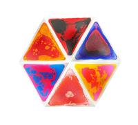 Triangle Shaped Liquid Floor Tiles - Gel Floor Tiles - Sensory Room Equipment for Kids Toddler - 6 Pack(20 * 17 * 0.24in)