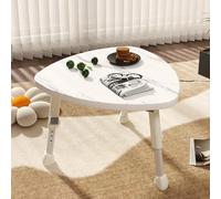 Triangle Side Table - Adjustable End Table with Silent Foot Pads, Modern Design for Living Room and Bedroom, Ideal for Small Spaces