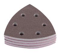Triangle Sponge Sandpaper Sheets Disc Sanding Paper Polishing Tools 4pcs 6 Holes Reusable Durable for Phone Shells Paint Surface Sponge Structure 90x90x90mm 5mm Thick (300-400#)