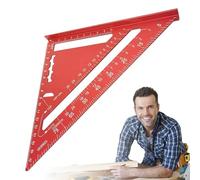 Triangle Square,Metric Measuring Tool | Aluminum Alloy Precision Measuring Protractor Tool for Geometric Woodworking Construction Architectural Carpentry