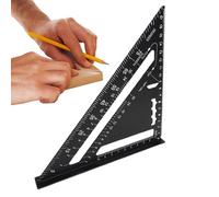 Triangle Square - Metric Scale Ruler,Aluminum Alloy Precision Measuring Protractor Tool for Geometric Woodworking Construction Architectural Carpentry