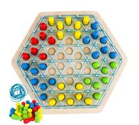 Triangle Strategy Board Game - Family Chain Game, Rubber Band Puzzle, Triangle Chess Play with Colorful Links, Fun Strategy Play, Educational Chain Linking for Family Playtime and Skill Development