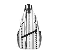 Triangle Stripes Bohemian Pattern Crossbody Sling Bag Crossbody Shoulder Chest Bag Shoulder Strap Waist Fanny Pack Men Women