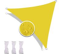 Triangle Sun e Sail 2.4x2.4x2.4M Waterproof UV Protect Canopy Tear-Resistant Tarp Afable Outdoor Cover with Tie-Down Rope for Pera Yellow
