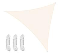 Triangle Sun Shade 98% UV Protection Waterproof Canopy for Outdoor Patio Garden and Yard (2 x 2 x 2 m Cream White) - Perfect for Summer Relaxation!