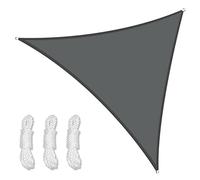 Triangle Sun Shade 98% UV Protection Waterproof Canopy for Outdoor Patio Garden Lawn & Yard - Dark Grey (5x5x5m) - Perfect for Summer Relaxation