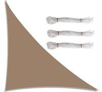 Triangle Sun Shade Sail 3x4x5m Waterproof UV Block Canopy for Garden Patio Durable Outdoor Awning with 3 Ropes Perfect for Instant Shade and Protection