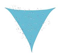 Triangle Sun Shade Sail 7x7 ft Waterproof Canopy - Heavy-Duty UV Block for Outdoor Garden & Backyard - Durable Sunshade in Lake Blue, Perfect for Patios & Decks
