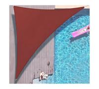 Triangle Sun Shade Sail Canopy - Waterproof Oxford Fabric Outdoor UV Protection Shade for Garden, Patio, Balcony & Terrace - Rust Red Triangle Sail for Sun Block and Cooling