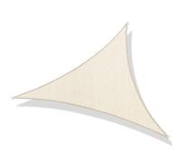 Triangle Sun Shade Sail, HDPE UV Protection Canopy, Breathable & Water-Resistant, with D-Rings & Cord, for Balcony, Garden, Patio, Camping (1 3.6x3.6x3.6m)