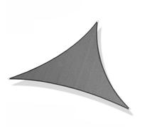 Triangle Sun Shade Sail HDPE UV Protection Canopy Breathable & Water-Resistant with D-Rings & Cord Ideal for Balcony Garden Terrace Camping (7.4x4x5.7m)