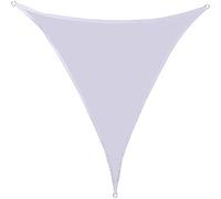 Triangle Sun Shade Sail UV Protection Canopy BreathableFabric for Garden Patio Camping Outdoor Privacy Screen with Free Rope (4x4x4m White)
