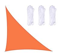 Triangle Sun Shade Sail, Waterproof Canopy Fabric, Tear-Resistant Outdoor Shade Cloth for Patio, Garden, Balcony, 3.6x3.6x3.6m, UV Protection, Outdoor Awning