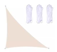 Triangle Sun Shade Sail, Waterproof Canopy Fabric, Tear-Resistant Shade Cloth, Curved Awning for Patio, Garden, Terrace (5x5x7.1m) - UV Protection, Easy Installation