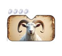 Triangle Sun Shade Yahweh: The Divine Ram Of Ancient Lore Car Windshield Sunshade Car Sun Shade Windshield Portable Sun Shade(70x130cm)