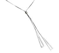 Triangle Tassel Pendant Long Necklace Women Adjustable Wedding Party Jewelry Accessories Girlfriend Present