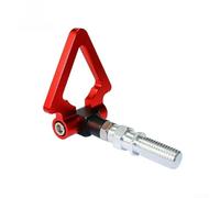 Triangle Tow Hook Bumper Ring for Front Bumper Mounting on Japanese European Style Sedans and Crossovers (Japanese style Red)