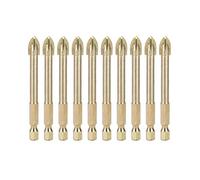 Triangle Twist Drill Bits, Ceramic Tiles with Small Cross Drill Bits (8 mm 10 Pieces)