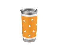 Triangle Uroko mon Scale Pattern Kimono Motif Stainless Steel Insulated Tumbler