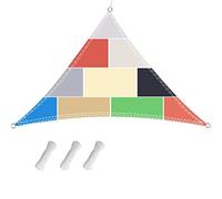 Triangle UV Protected Garden e Sail Waterproof Sun Canopy for Outdoor Patio & Backyard Hardware Kit Included Brown 3.6x3.6x3.6 M