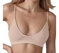 Triangle V Neck Bra Women UK Wireless Non-Padded Comfort Everyday Support | Ladies Triangle V Neck Wireless Non-Padded Seamless Soft Bra Full Coverage Comfort Everyday Wear Support Breathable Lifting