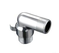 Triangle Valve for Bathroom Angle Valve 1/2 Inch Male to Female Thread Brass Triangle Shut Off Valve for Bathroom Toilet Sink Supply Line(Male Male)